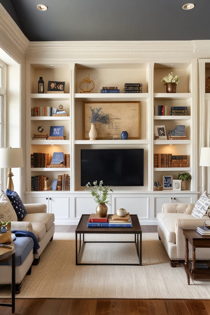 Patriotic Charm Meets Retro Comfort: 65 Vintage-Inspired 4th Of July Living Room Ideas