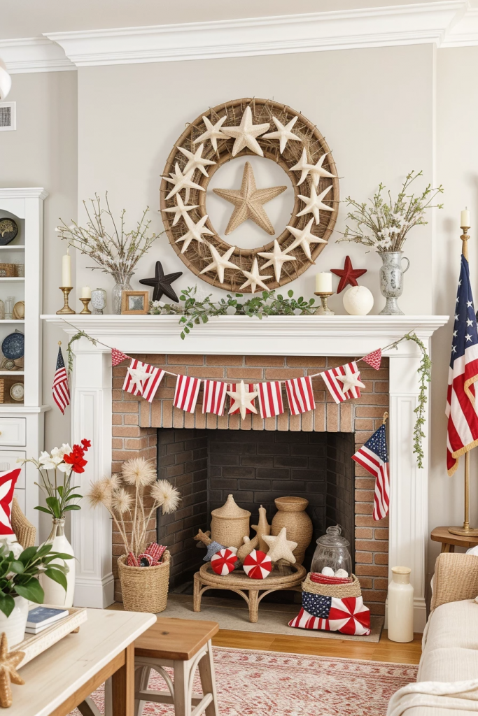 Red, White, And Beachy: 63 Breezy Coastal Living Rooms Decked For The Fourth