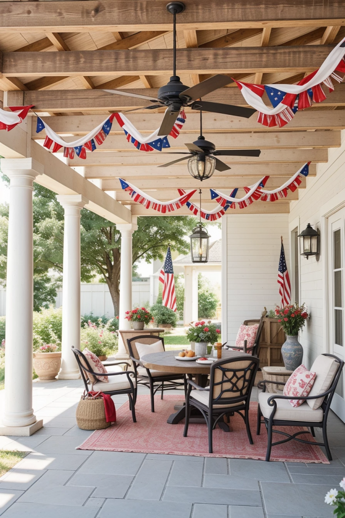 Patriotism With a Twist: 65 Unexpectedly Elegant 4th of July Farmhouse Exterior Inspirations