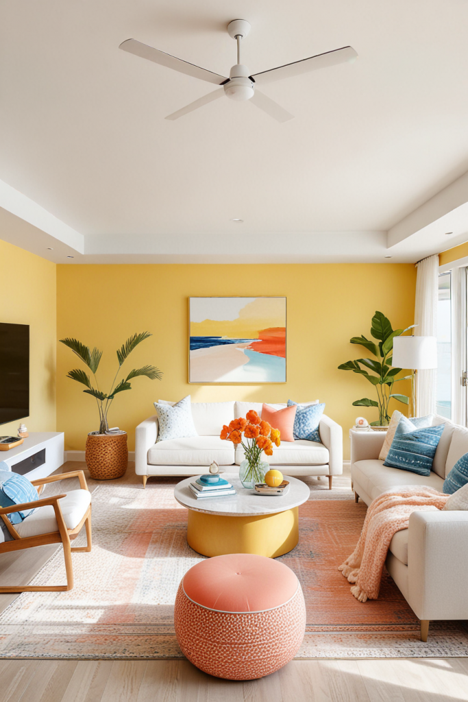 Exquisite Ways To Elevate Your Summer Living Room Through 60 Chic Decor Moves