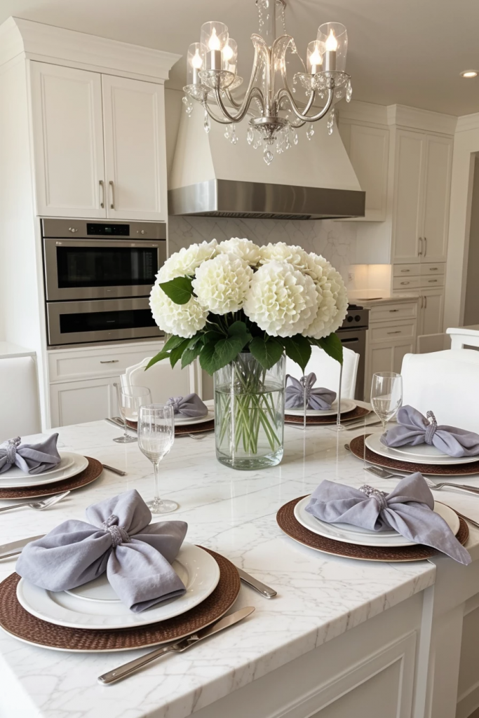Fireworks At The Heart Of The Home: 63 Festive Kitchen Island Decorations For Independence Day