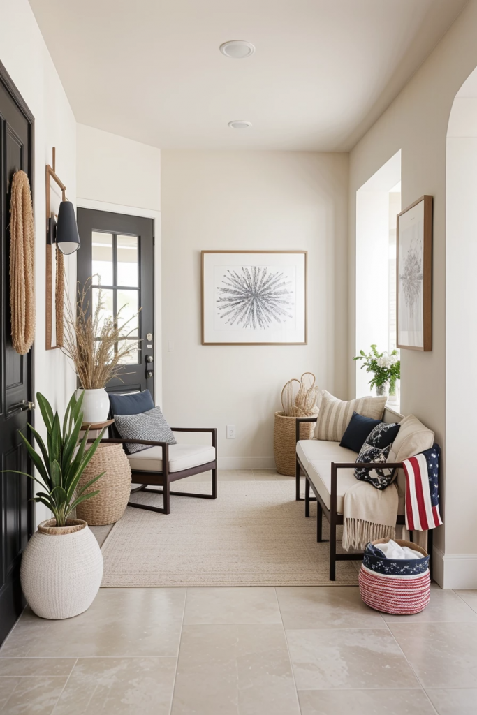 Patriotic Chic Starts Here: 64 Unique Entryway Ideas For Independence Day