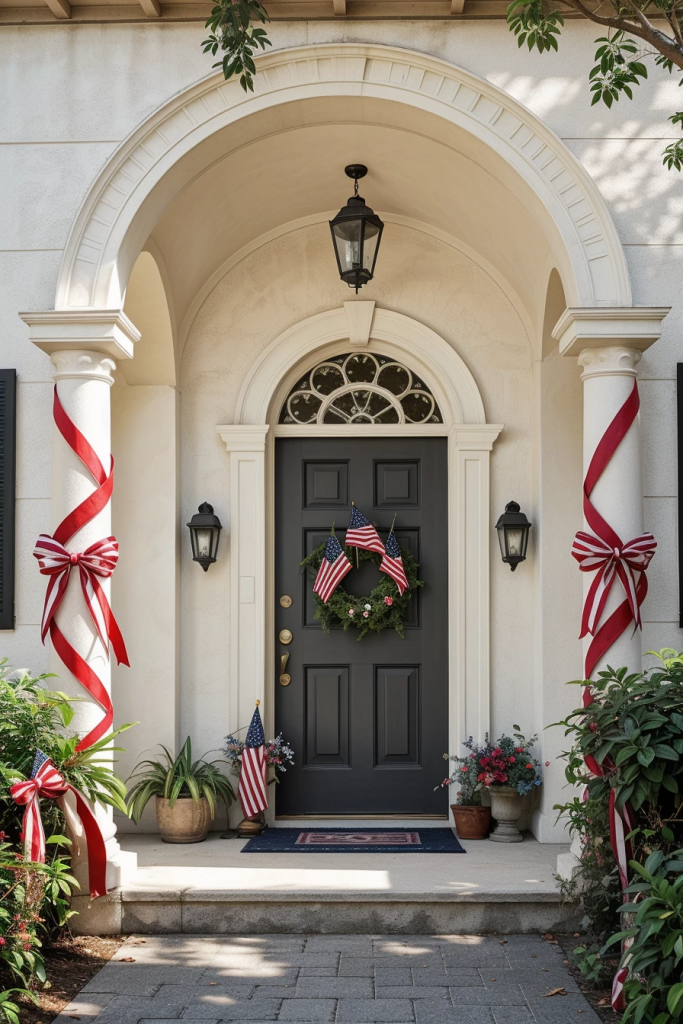 Front Doors of Independence: 60 Fresh and Festive July 4th Entryways