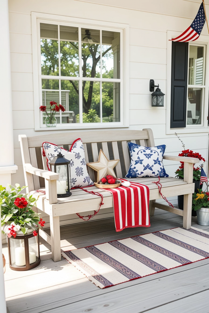 Patriotism With a Twist: 65 Unexpectedly Elegant 4th of July Farmhouse Exterior Inspirations