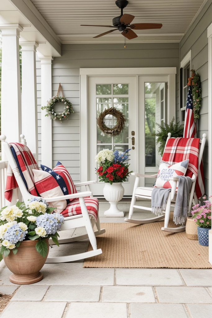 Patriotism With a Twist: 65 Unexpectedly Elegant 4th of July Farmhouse Exterior Inspirations