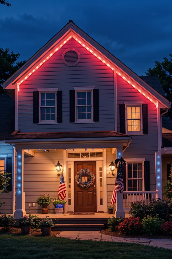 Patriotism With a Twist: 65 Unexpectedly Elegant 4th of July Farmhouse Exterior Inspirations
