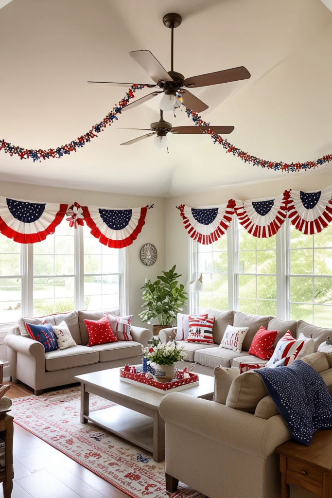 Living Loud in Liberty: 61 Unconventional Americana Decor Ideas for the 4th of July Living Room