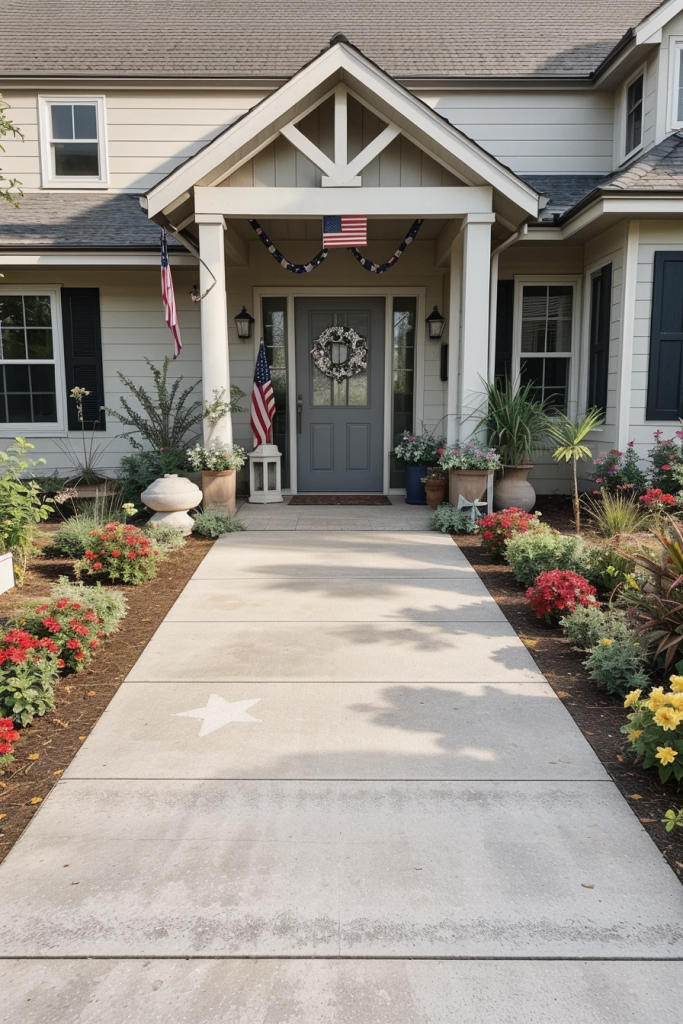 Patriotism With a Twist: 65 Unexpectedly Elegant 4th of July Farmhouse Exterior Inspirations