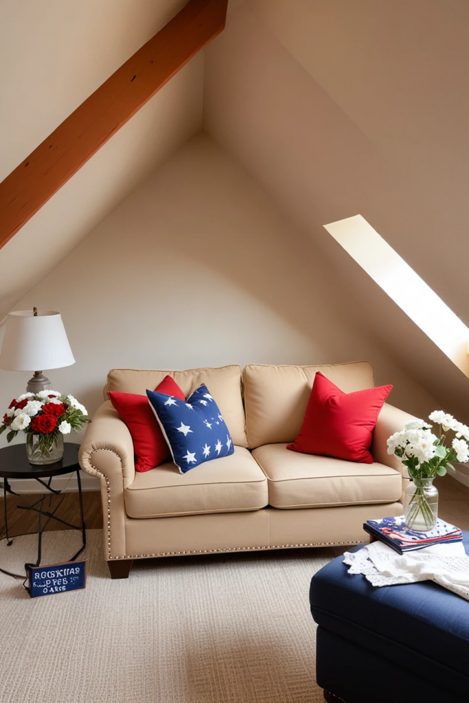 Stars, Stripes, And Sloped Ceilings: 64 Inspiring 4th Of July Attic Decorating Ideas