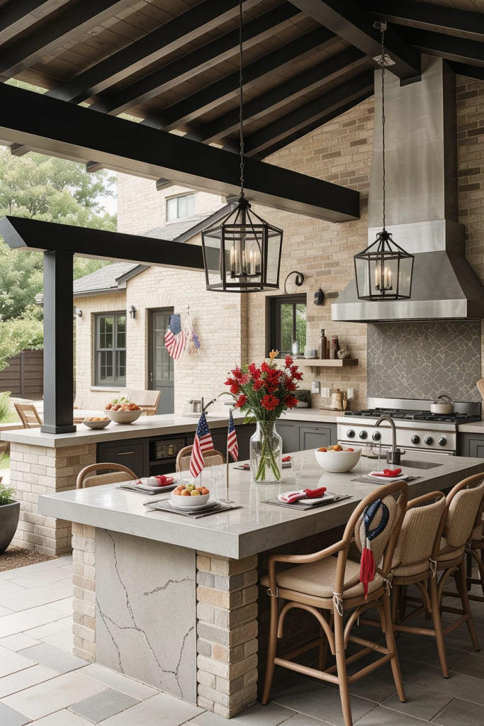 Patriotism With a Twist: 65 Unexpectedly Elegant 4th of July Farmhouse Exterior Inspirations