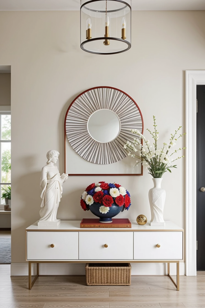 Patriotic Chic Starts Here: 64 Unique Entryway Ideas For Independence Day
