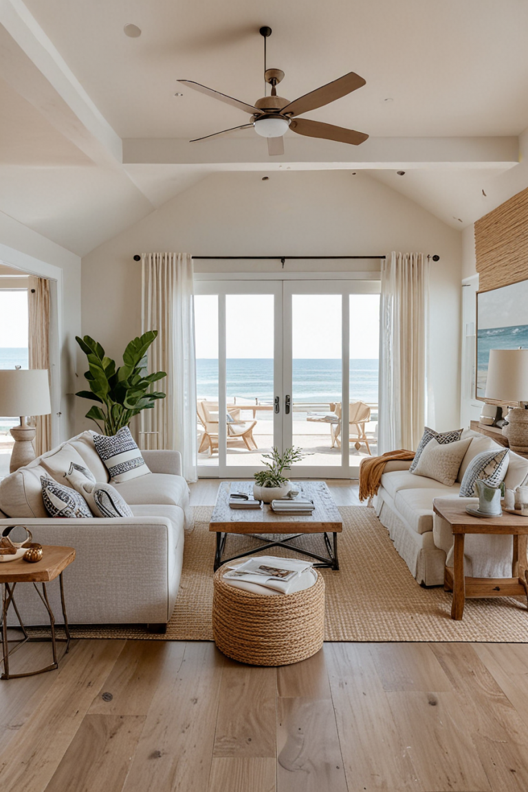 64 Coastal Living Room Decorations: Transform Your Home With Nautical ...