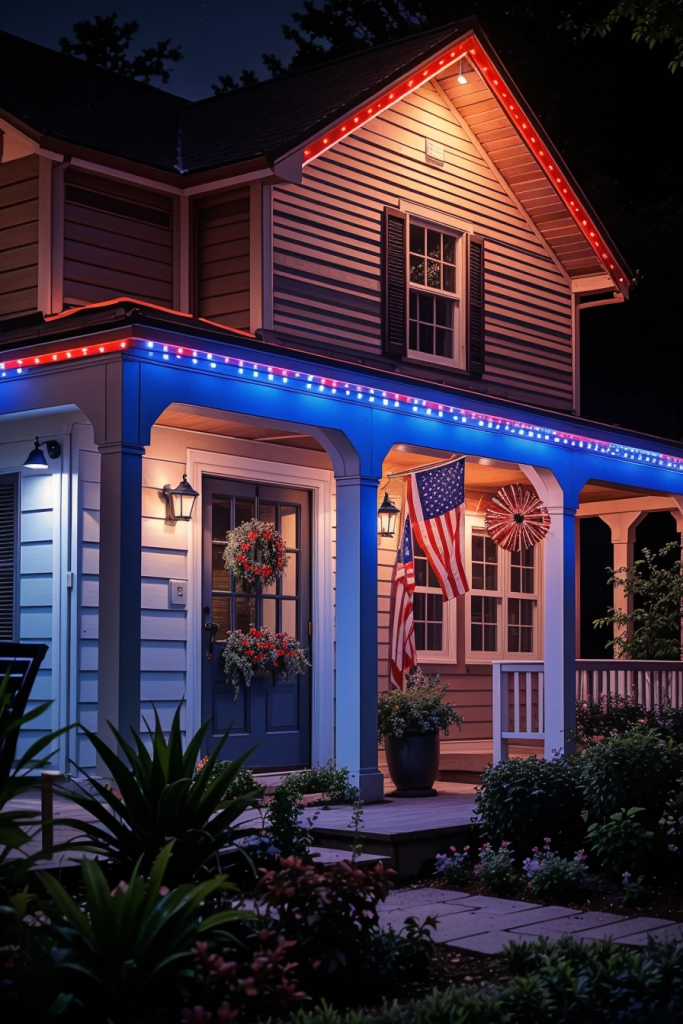 Patriotism With a Twist: 65 Unexpectedly Elegant 4th of July Farmhouse Exterior Inspirations