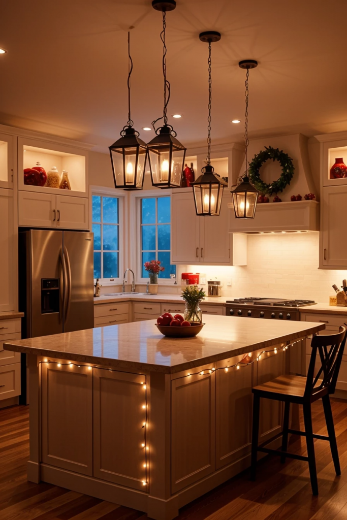 Fireworks At The Heart Of The Home: 63 Festive Kitchen Island Decorations For Independence Day