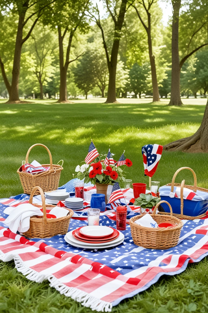 Backyard Booms And Banner Dreams: 61 Outdoor Decor Ideas For Independence Day
