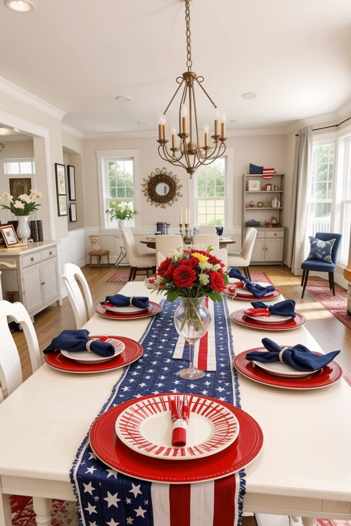 Deck the Table in Patriotic Flair: 60 Dazzling July Fourth Decor Concepts