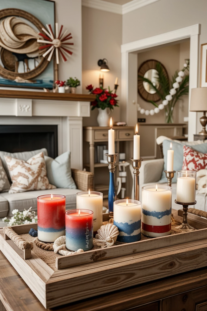 Red, White, And Beachy: 63 Breezy Coastal Living Rooms Decked For The Fourth