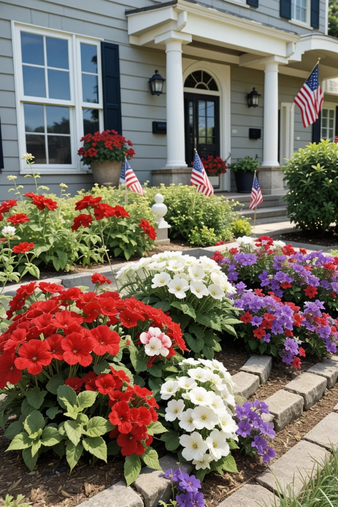 Fireworks For The Front Yard: 60 Jaw-Dropping 4th Of July Home Exterior Ideas