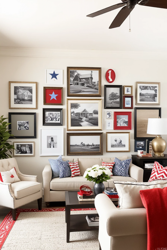 Living Loud in Liberty: 61 Unconventional Americana Decor Ideas for the 4th of July Living Room