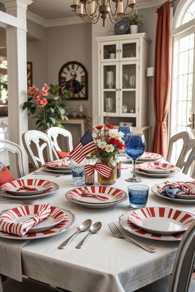 Deck the Table in Patriotic Flair: 60 Dazzling July Fourth Decor Concepts