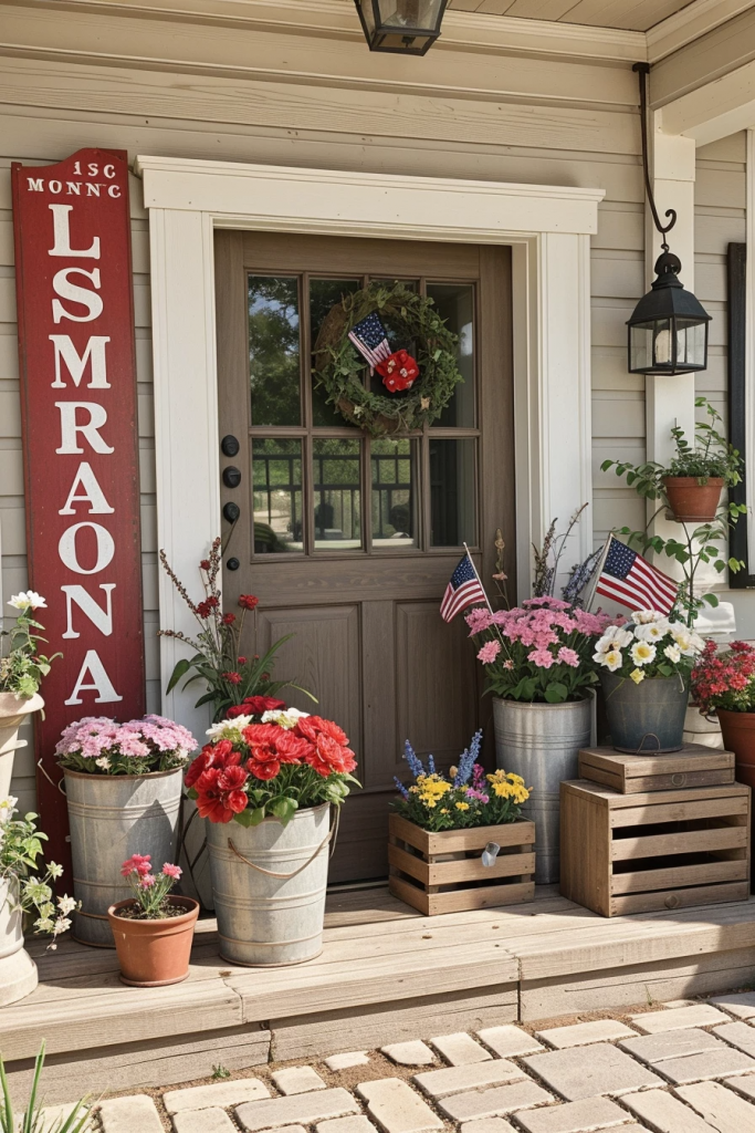 Fireworks For The Front Yard: 60 Jaw-Dropping 4th Of July Home Exterior Ideas