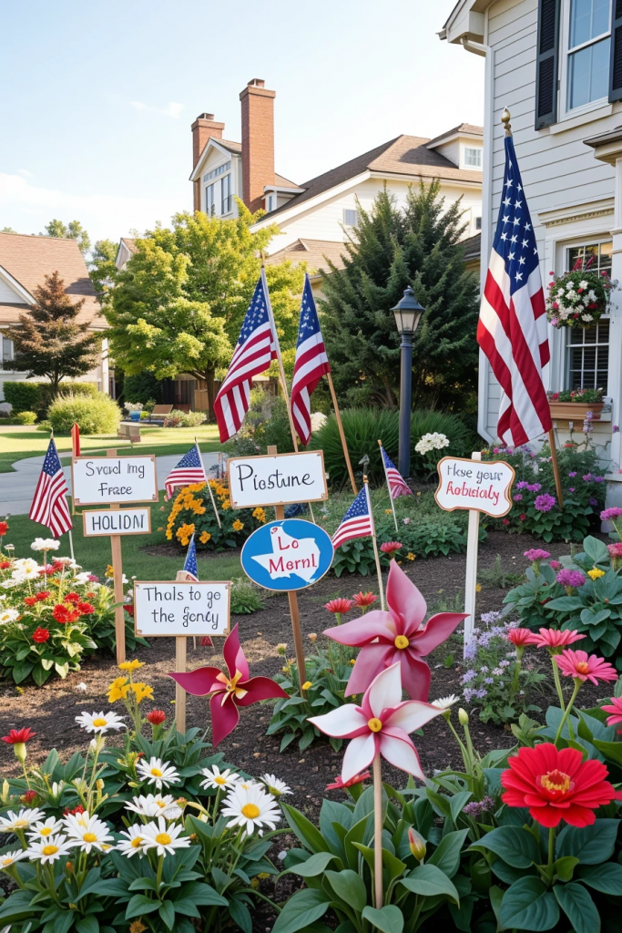 Fireworks For The Front Yard: 60 Jaw-Dropping 4th Of July Home Exterior Ideas