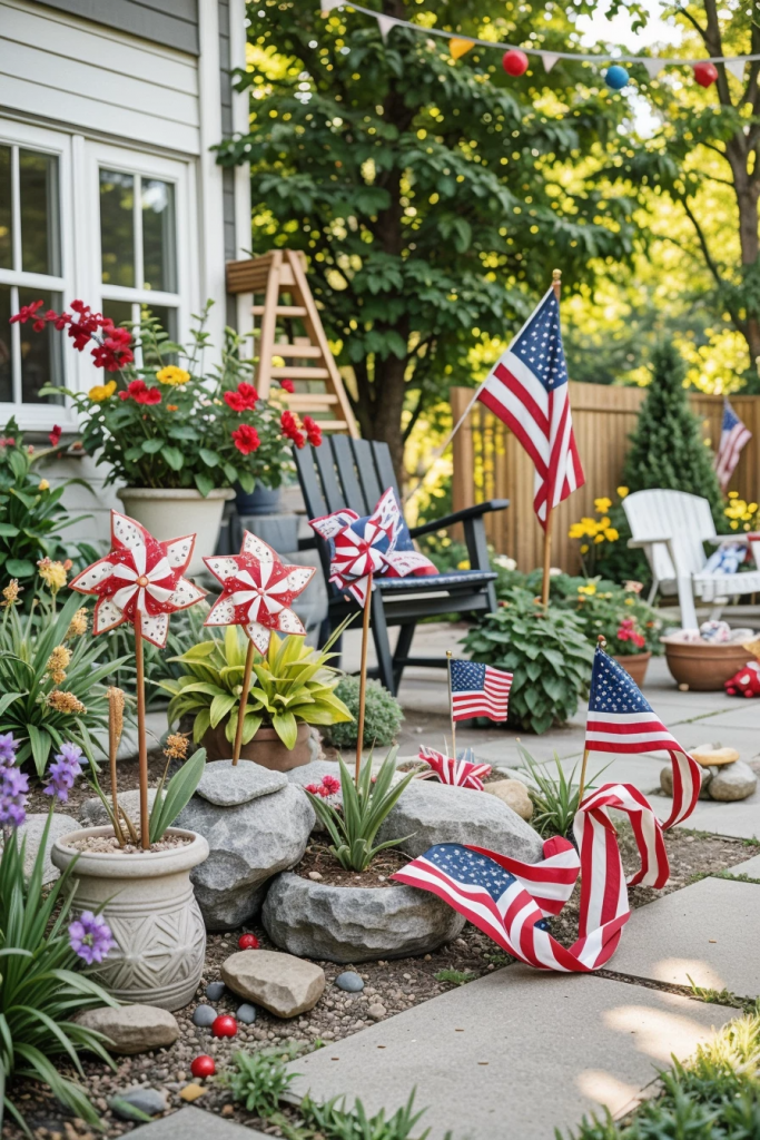 Fireworks For The Front Yard: 60 Jaw-Dropping 4th Of July Home Exterior Ideas