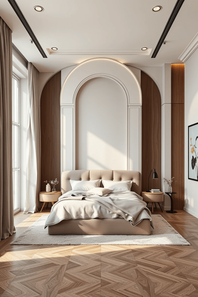 58 Bedroom Ideas with Curved Furniture for a Soft and Stylish Look