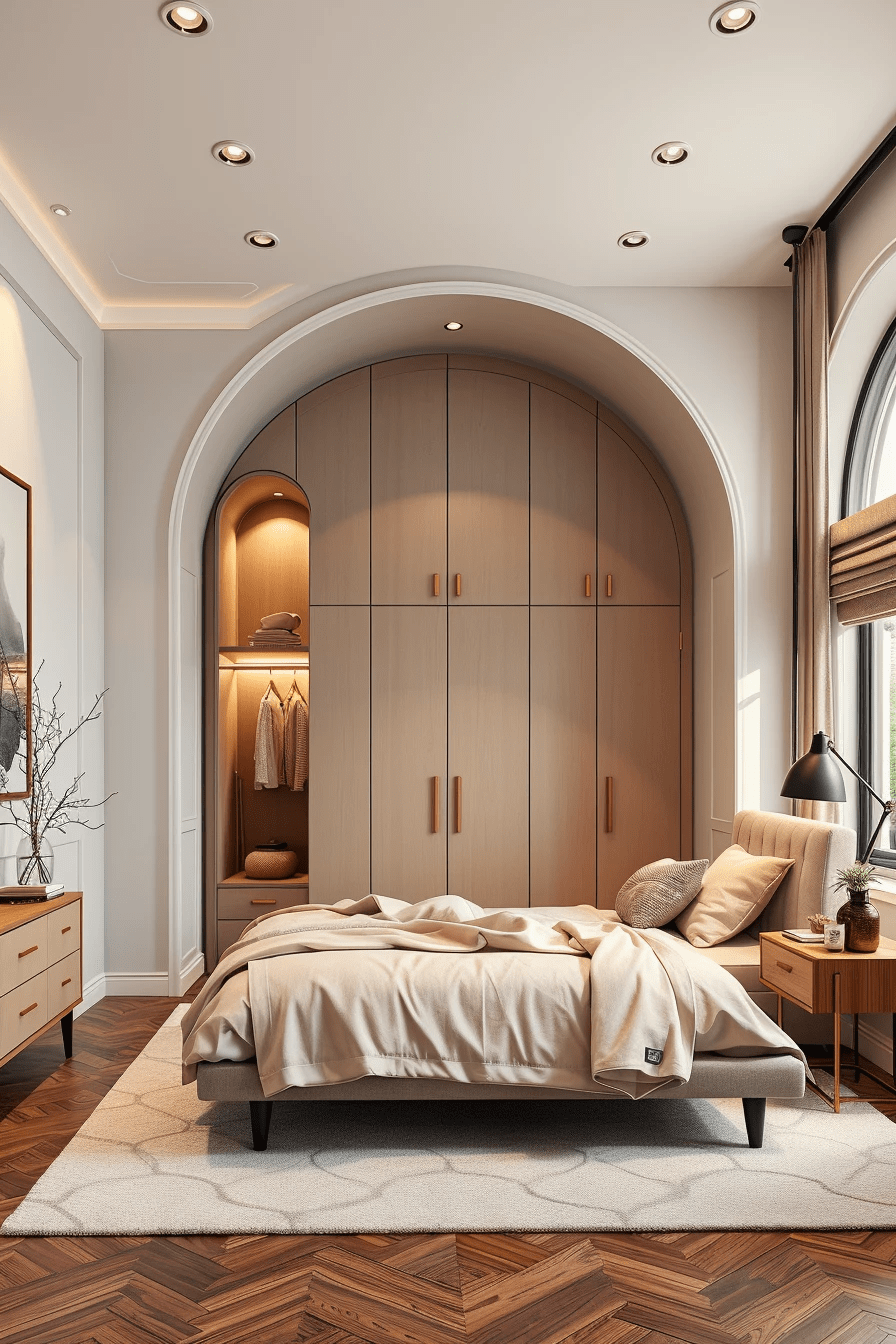 58 Bedroom Ideas with Curved Furniture for a Soft and Stylish Look