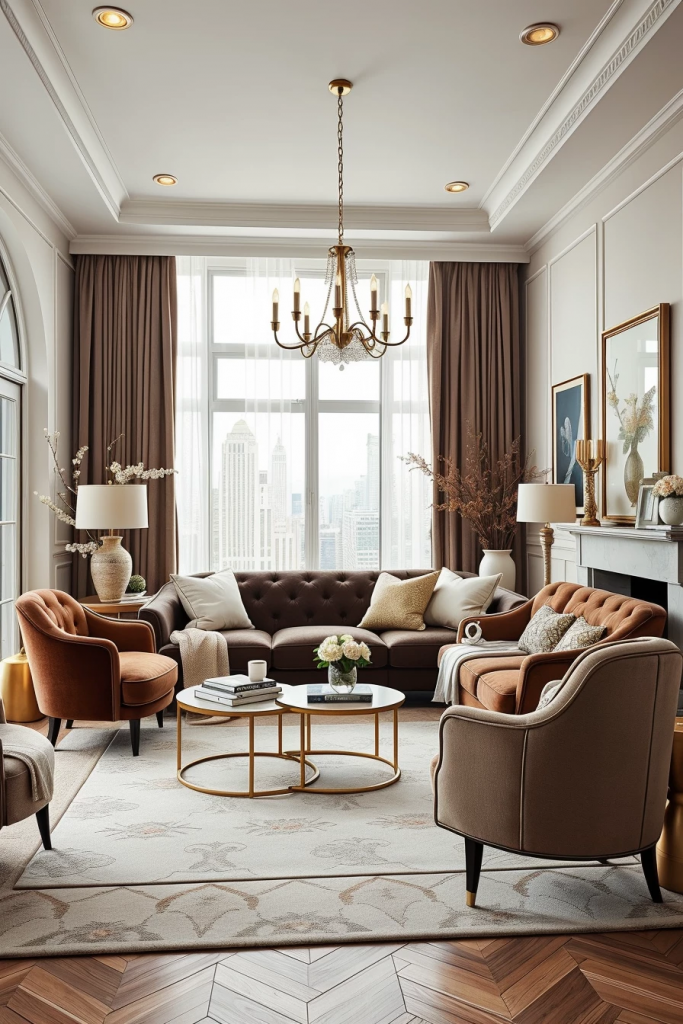 Shaping Spaces: 59 Living Room Inspirations With Sculptural Curved Furniture
