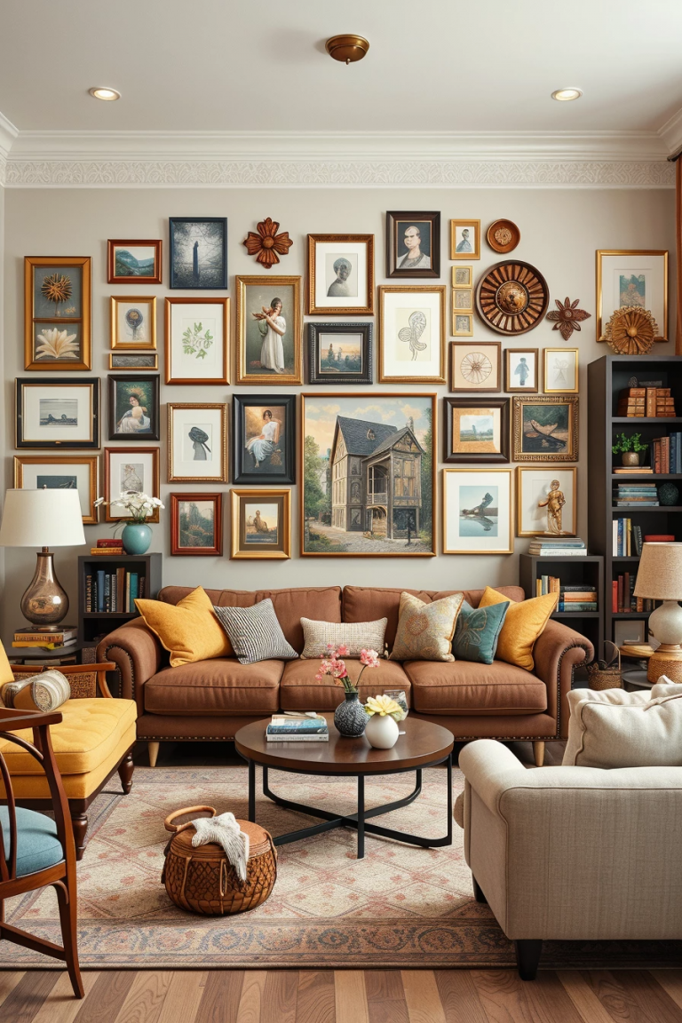 61 Artistic Living Room Wall Decor Ideas to Elevate Your Space
