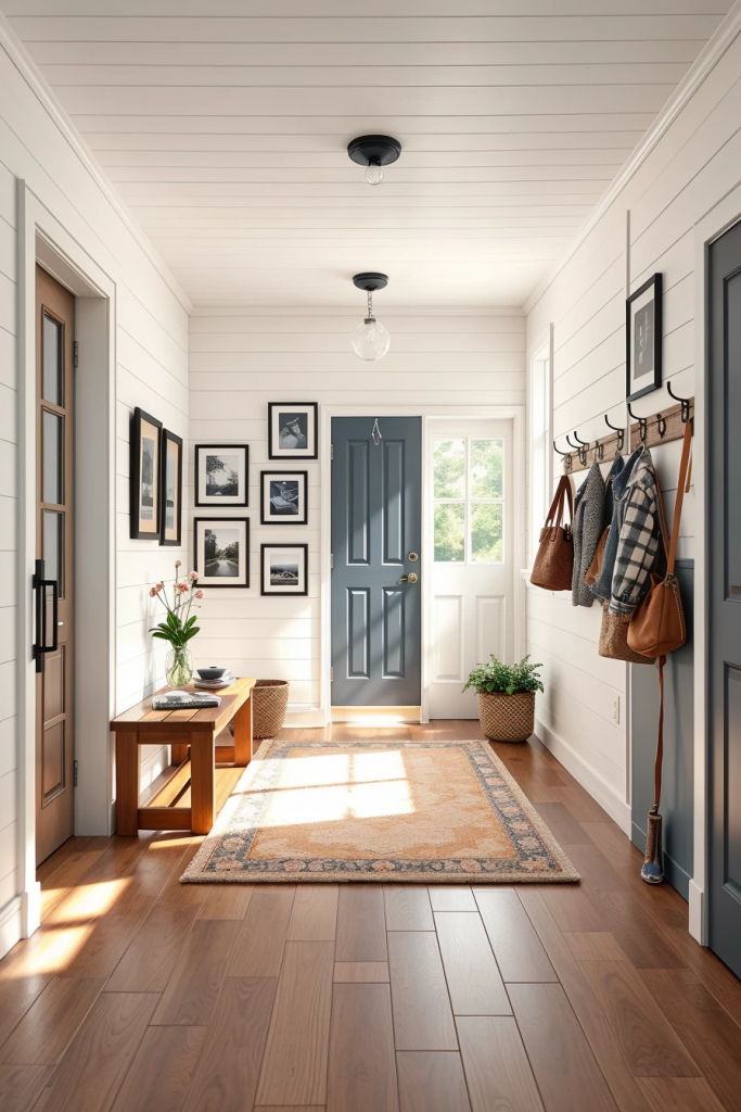 Unexpected Charm: 61 Shiplap Entryway Ideas That Break the Mold
