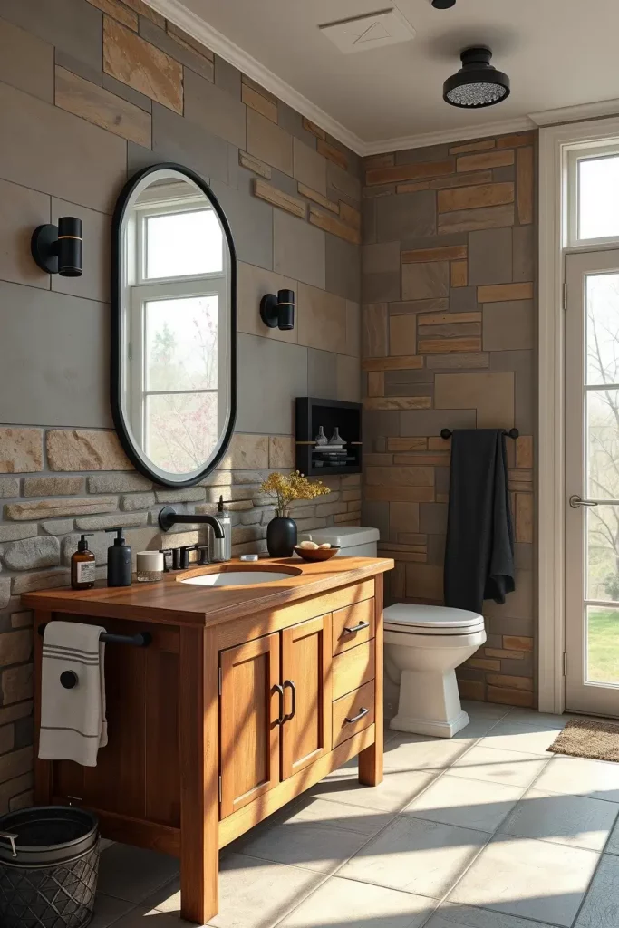 63 Modern Rustic Bathroom Ideas That Blend Comfort and Style