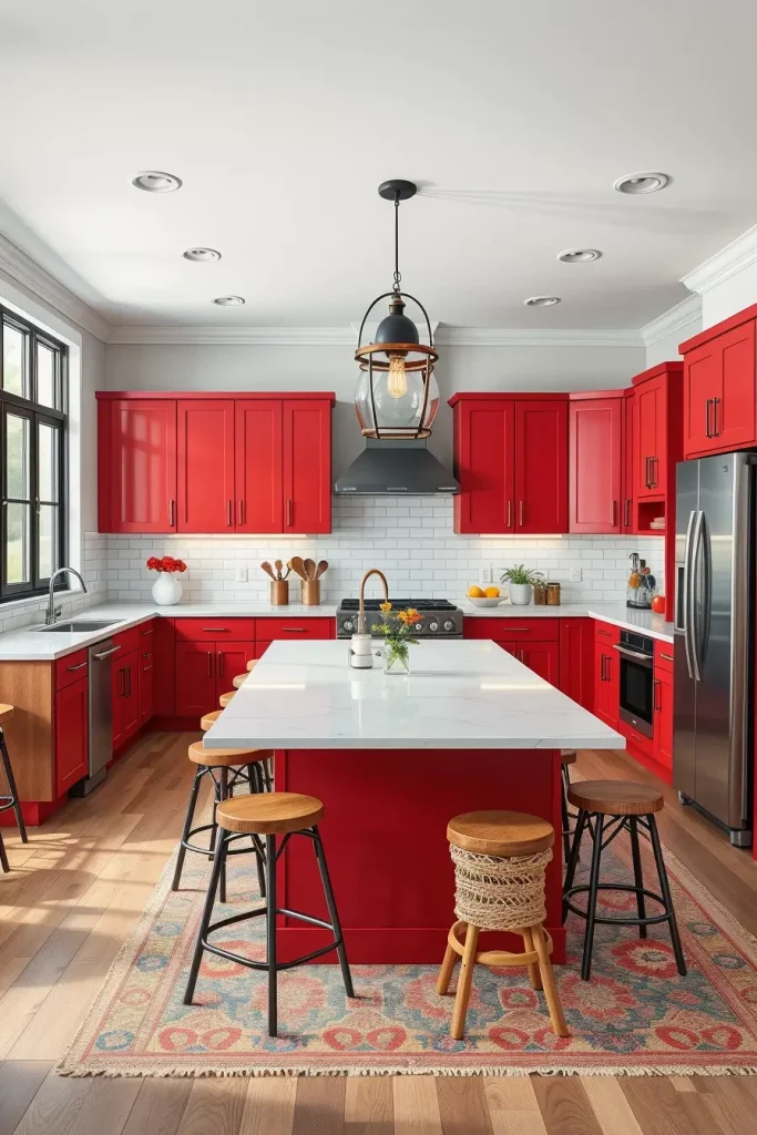 61 Stunning Red Kitchen Cabinets Ideas to Transform Your Space