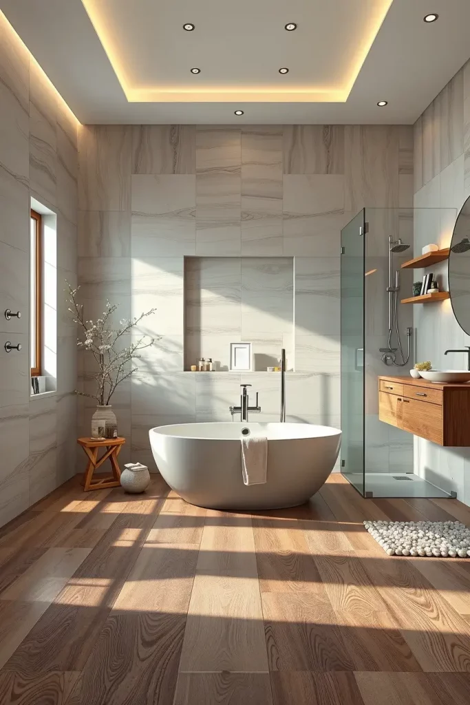 60 Wood Tile Bathroom Ideas for a Modern and Natural Look