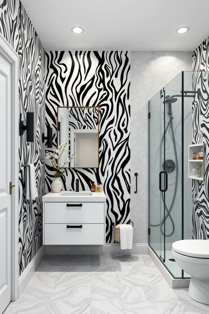 Animal Prints in the Bathroom: 59 Wildly Stylish Decor Ideas for a Bold Interior