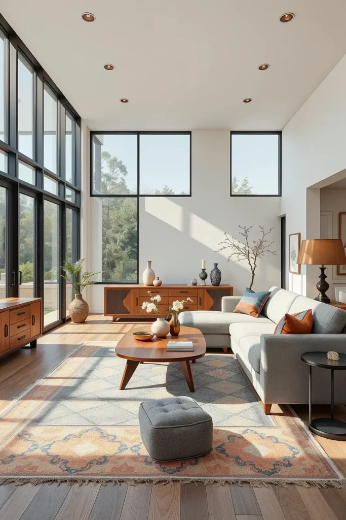 60 Modern Living Room Ideas with Vintage Accents for a Stylish Timeless Space