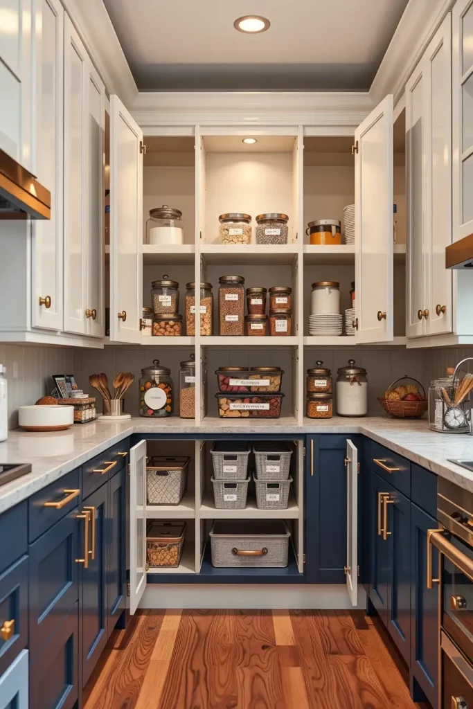 62 Pantry Ideas with Cabinets to Maximize Style and Storage