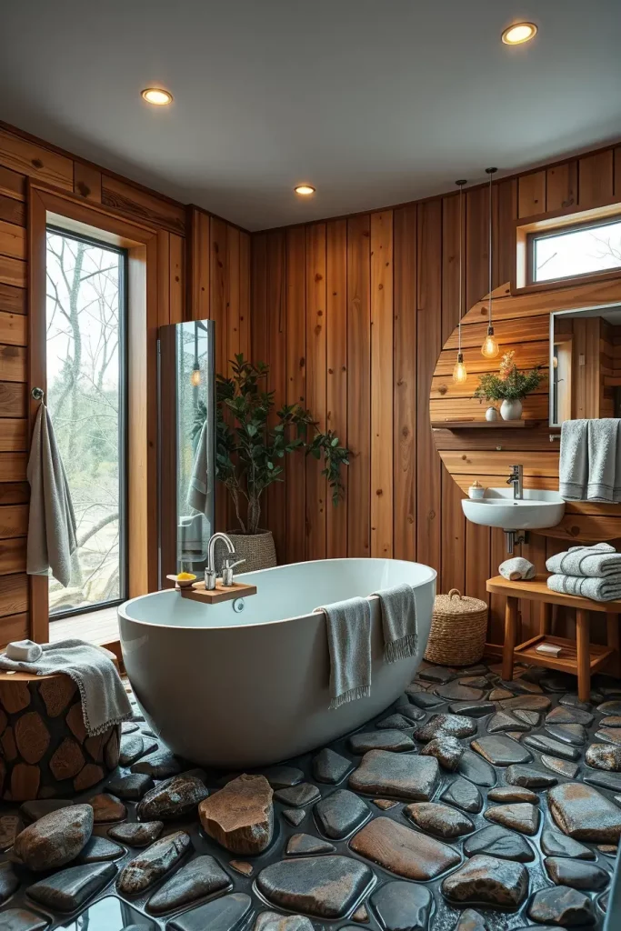 63 Modern Rustic Bathroom Ideas That Blend Comfort and Style