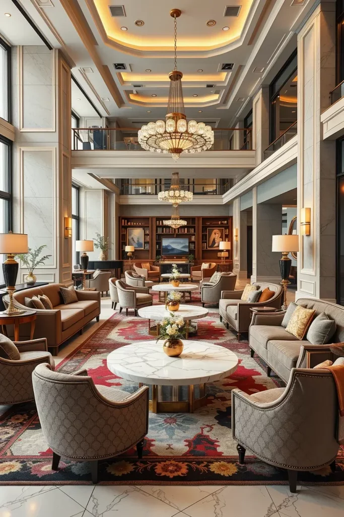 59 Sophisticated Lobby Designs That Define Modern Elegance