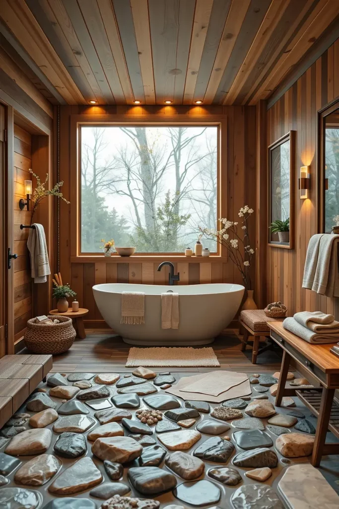 63 Modern Rustic Bathroom Ideas That Blend Comfort and Style