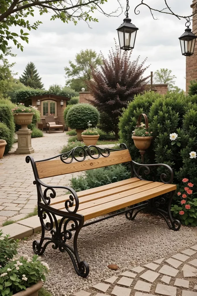 63 Elegant Garden Bench Ideas to Elevate Your Outdoor Space with Style