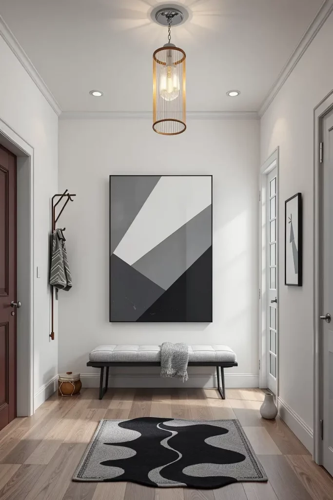 Hand-Painted Accents In The Entryway: 63 Creative Ideas For Personalized First Impressions