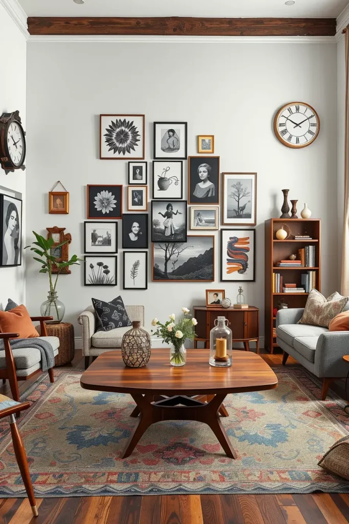 60 Modern Living Room Ideas with Vintage Accents for a Stylish Timeless Space