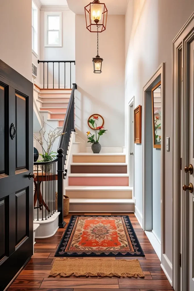 Hand-Painted Accents In The Entryway: 63 Creative Ideas For Personalized First Impressions