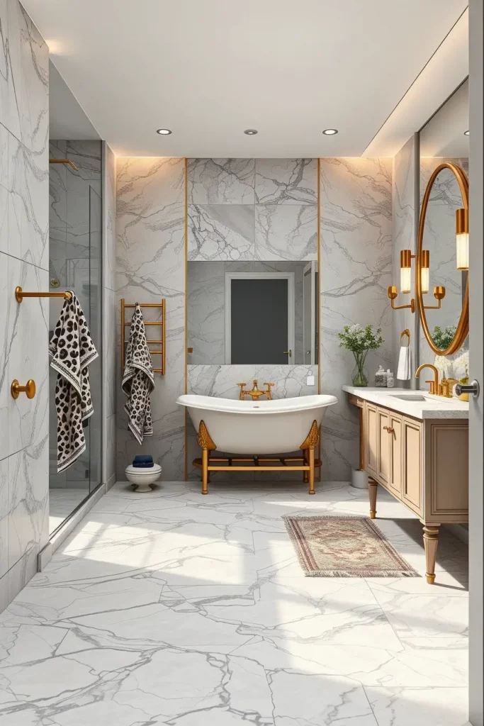 Animal Prints in the Bathroom: 59 Wildly Stylish Decor Ideas for a Bold Interior