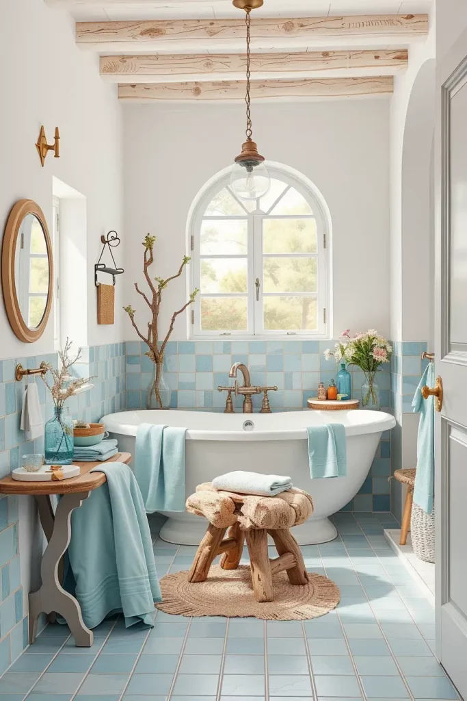 60 Mediterranean Bathroom Ideas to Create a Serene Coastal Oasis