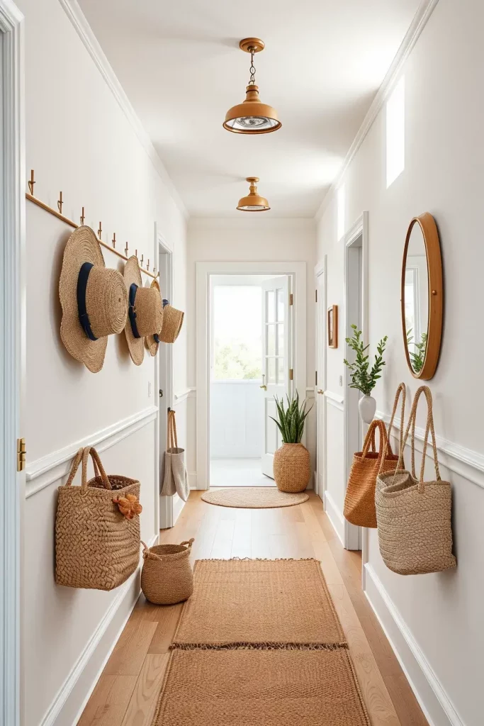 Summertime Hallway Decorations: 61 Bright And Breezy Ideas Refresh Your Entryway This Season