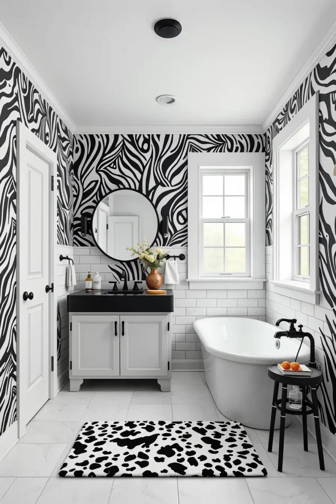 Animal Prints in the Bathroom: 59 Wildly Stylish Decor Ideas for a Bold Interior