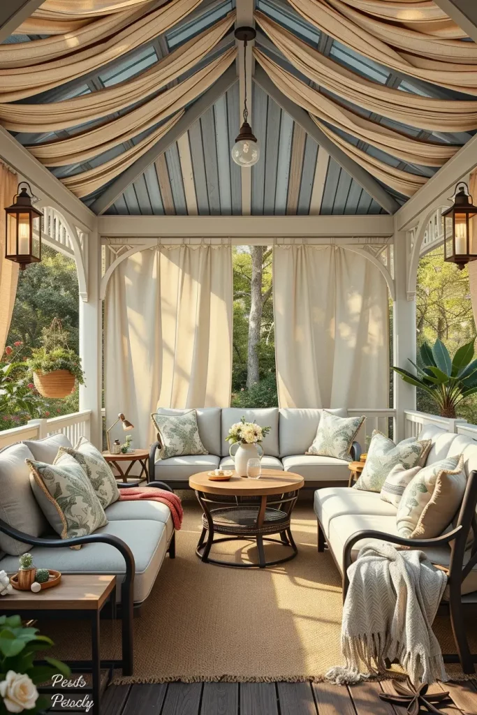 63 Cozy Gazebo Decor Ideas to Transform Your Outdoor Space into a Relaxing Retreat